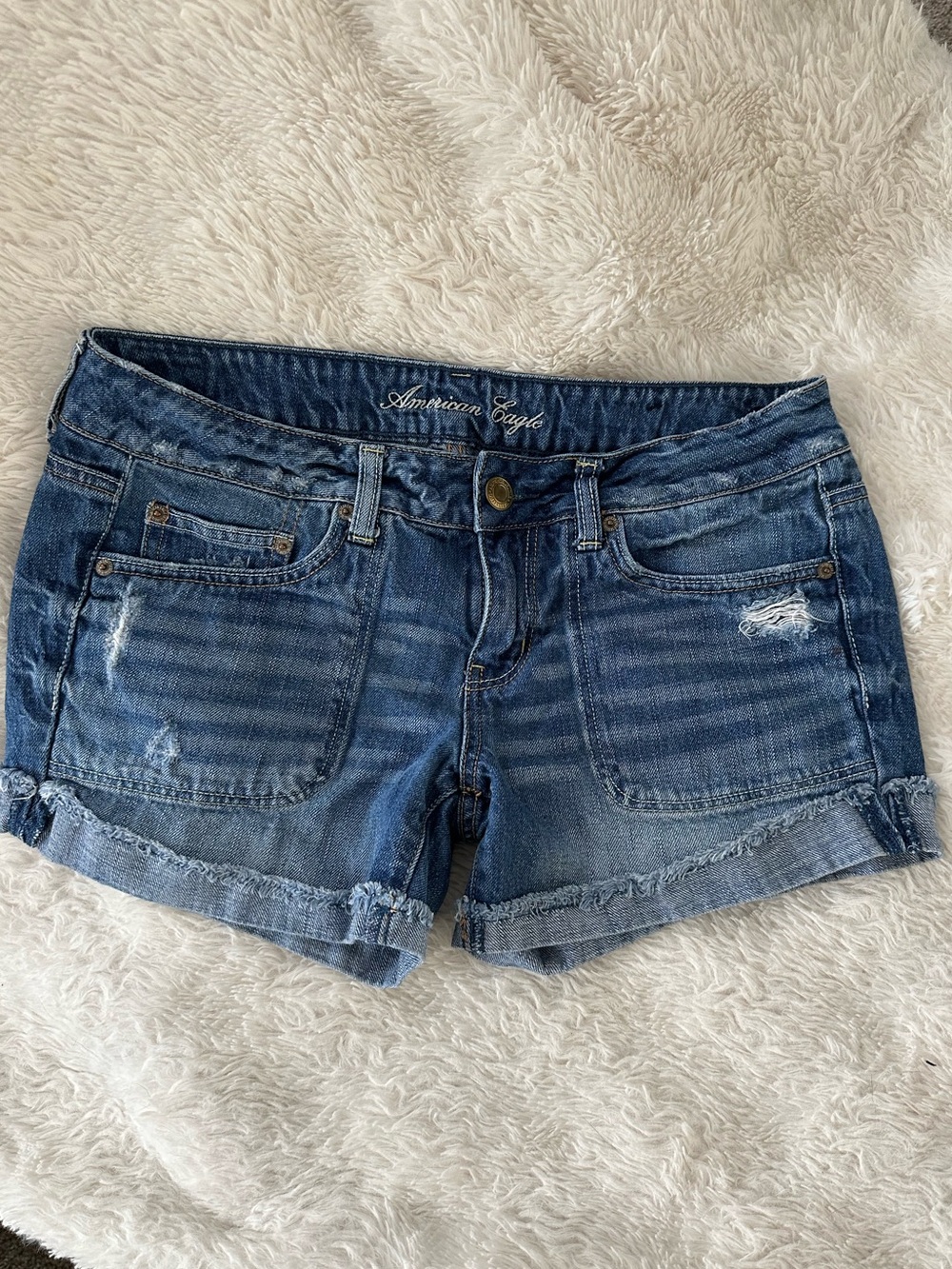 American Eagle Outfitters Distressed Denim Shorts